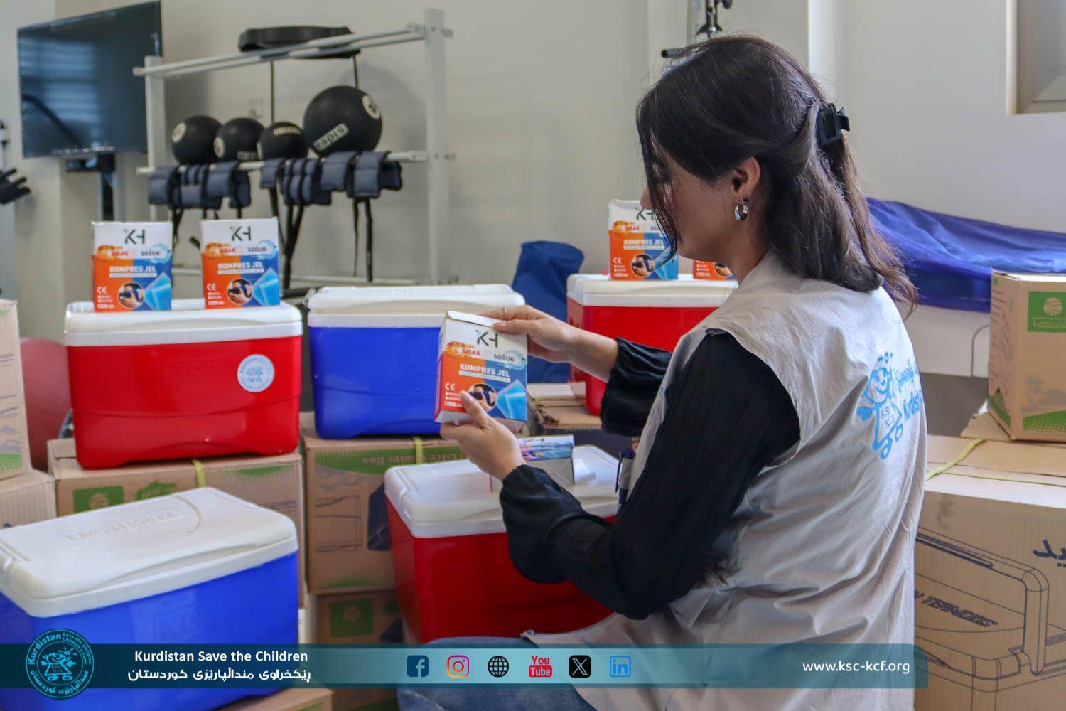 KSC Contributed 25 Cooling Boxes and 25 Compress Gels to Support Medical Needs in Nanakali Hospital