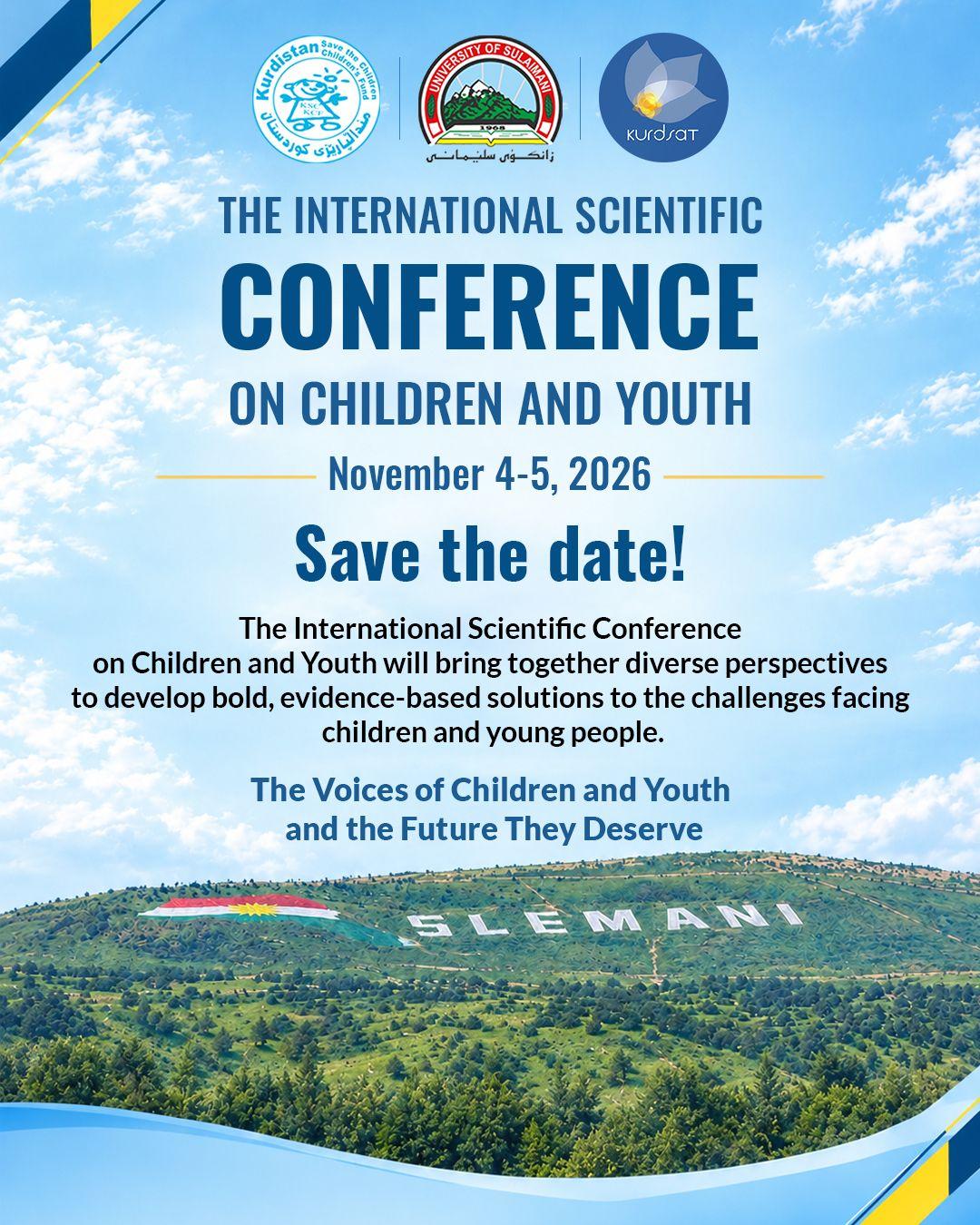 KSC and University of Sulaimani to Host International Scientific Conference on Children and Youth